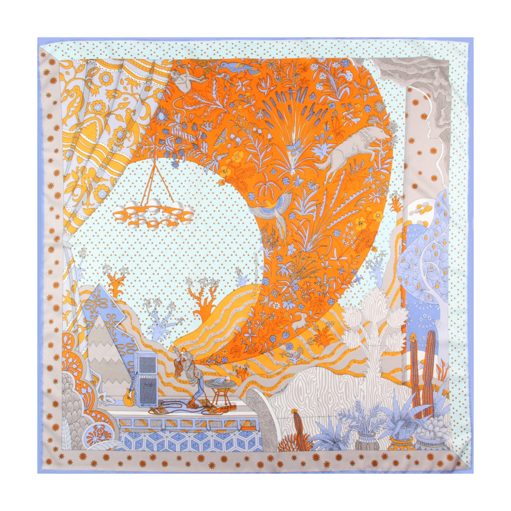 Face Scarf Mask - Manual Hand Rolled Twill Silk Scarf
