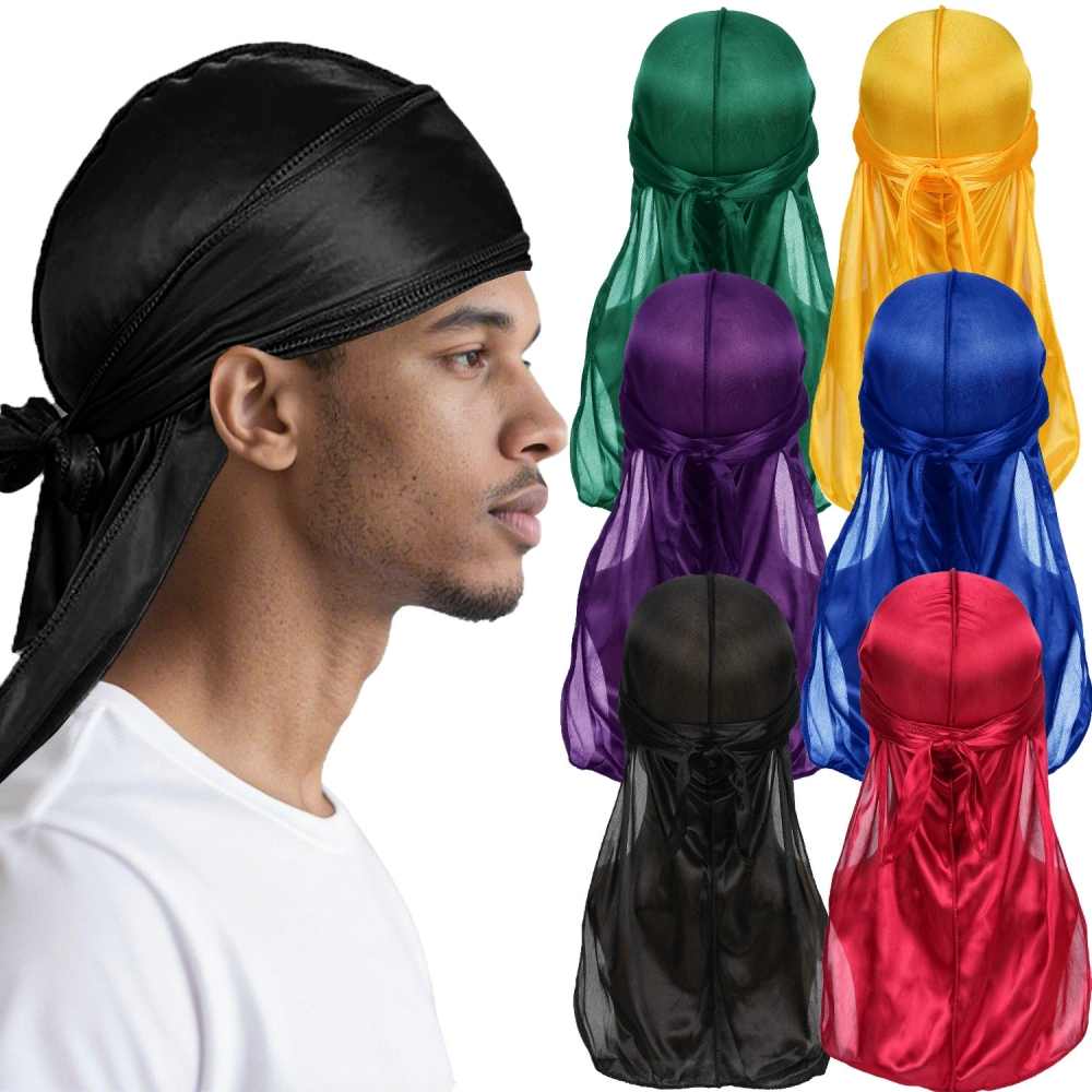 Men's Silk Durag Bonnet Bandan - Bandana Doo Rag recension och pris