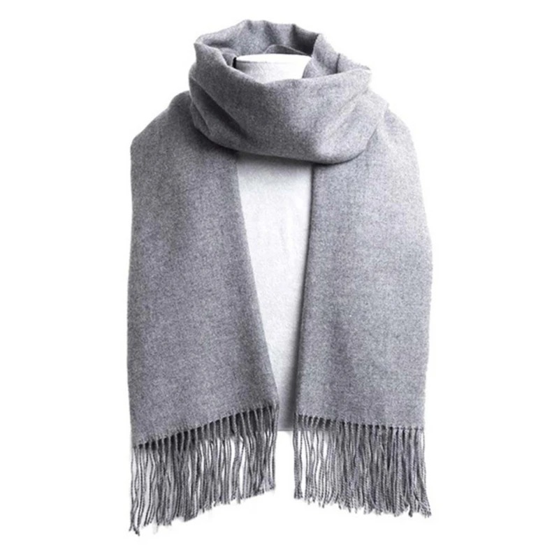 2025 Wool Scarves Winter Soft  - Muffler Men Wool recension och pris