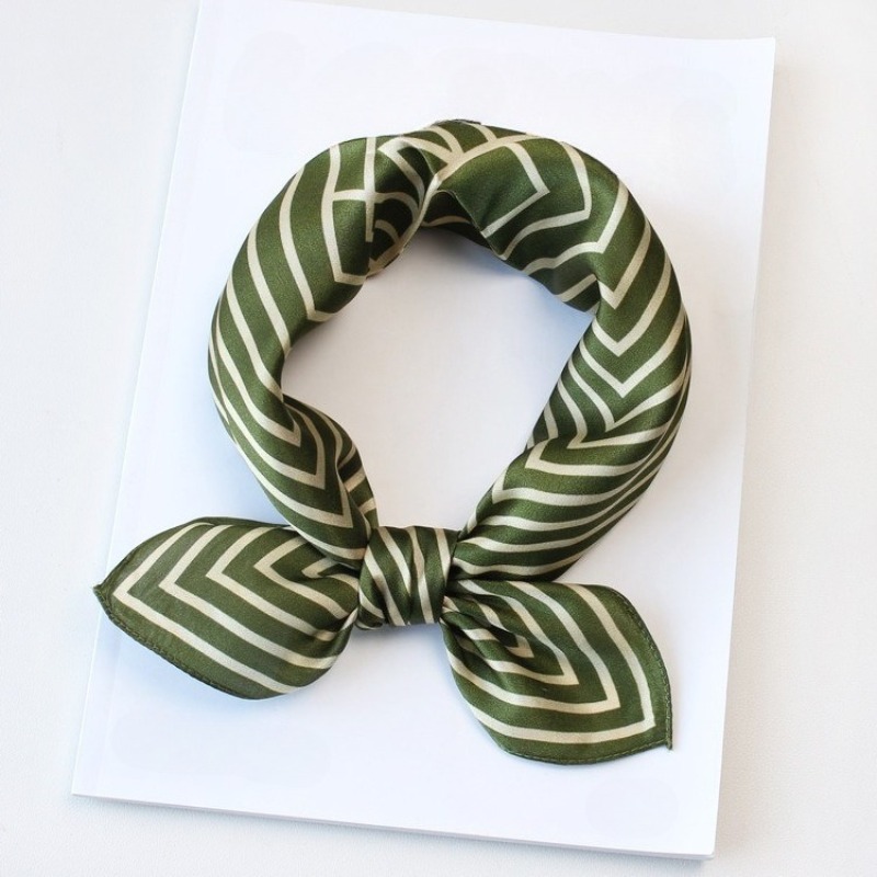 100% Pure Silk Scarf Women Hij - Silk Tie Striped recension och pris