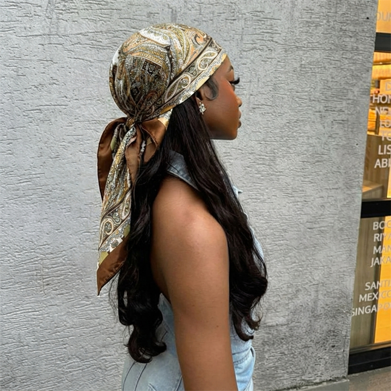 Women Spring Summer Square Sca - Silk Neck Scarf recension och pris