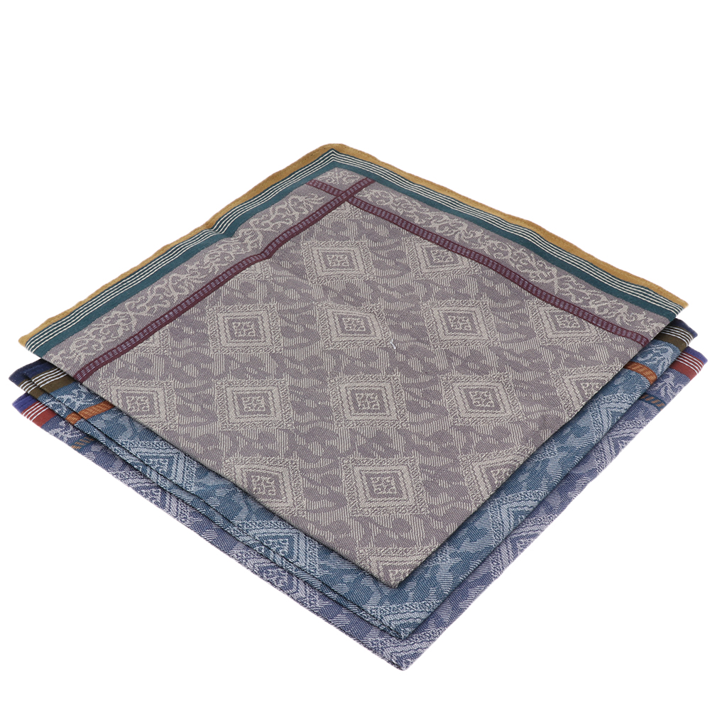 3pcs Classic Mens Plaid Handke - Handkerchief Cotton Men recension och pris