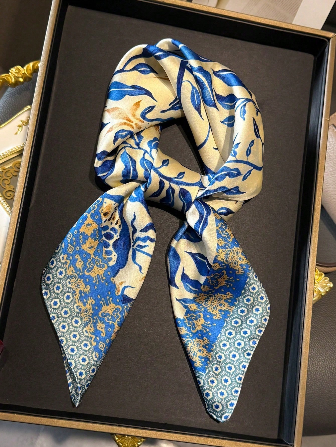 Luxury Brand Bohemia Print Squ - Face Scarf Mask recension och pris