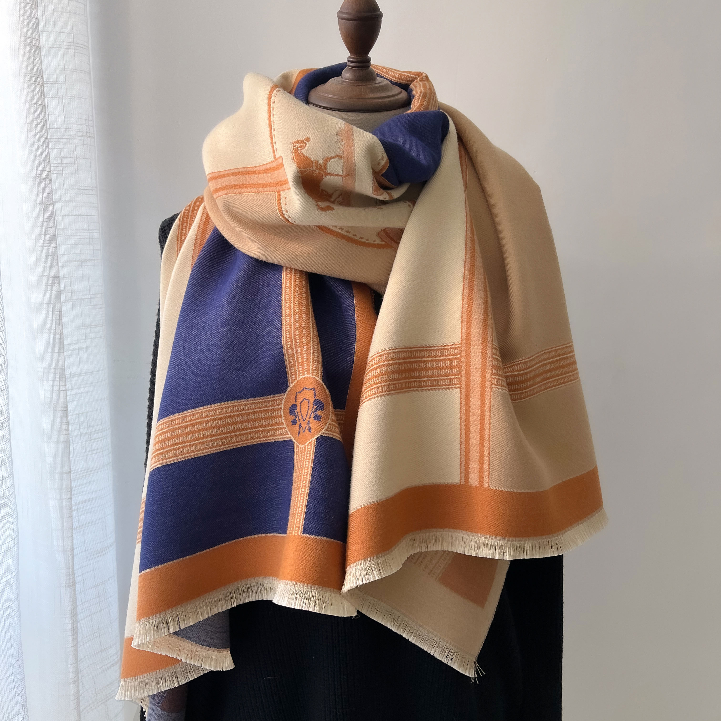 Winter Cashmere Scarf Women Lu - Woven Scarf Blanket recension och pris