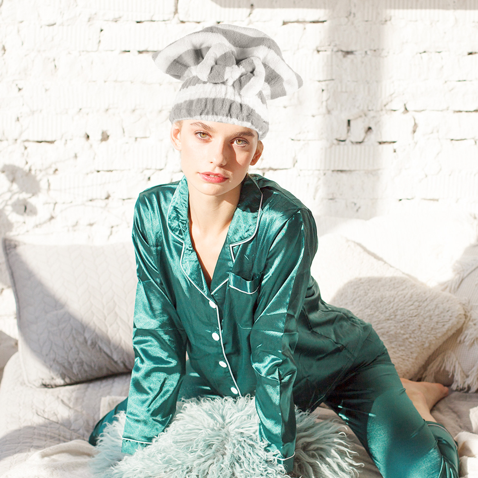 2Pcs Hair Drying Turban Cap Ab - Head Wrap Turban recension och pris