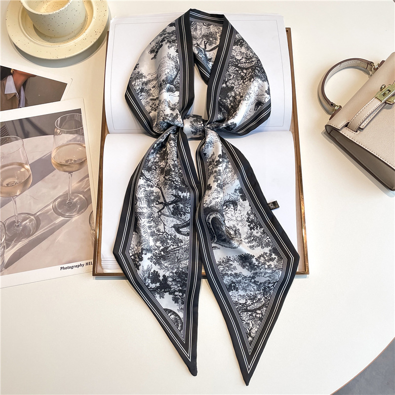 Luxury Long Neckerchief Skinny - Ascot Neck Scarf recension och pris