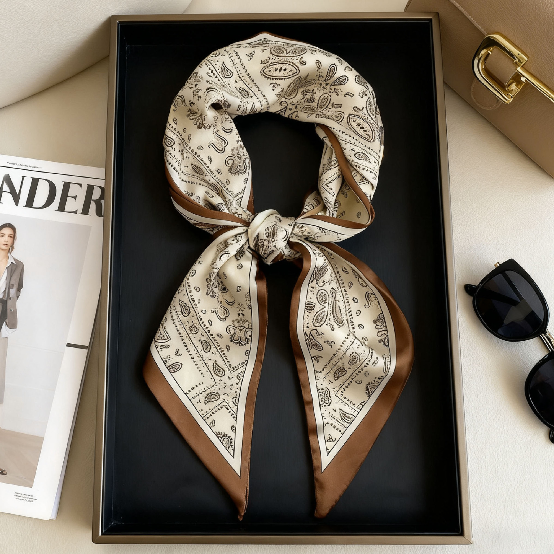 Luxury Long Neckerchief Skinny - Ascot Neck Scarf recension och pris