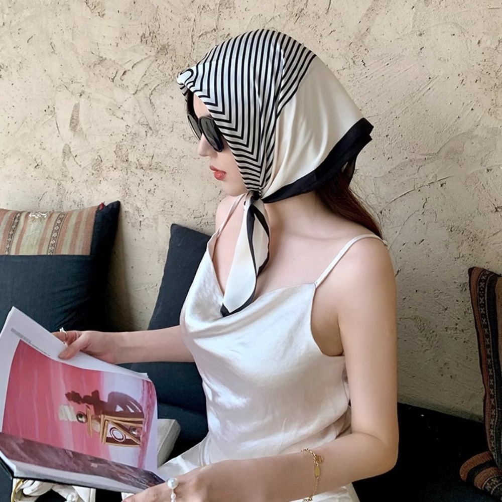 Fashion Satin Square Scarf for - Silk Neck Scarf recension och pris