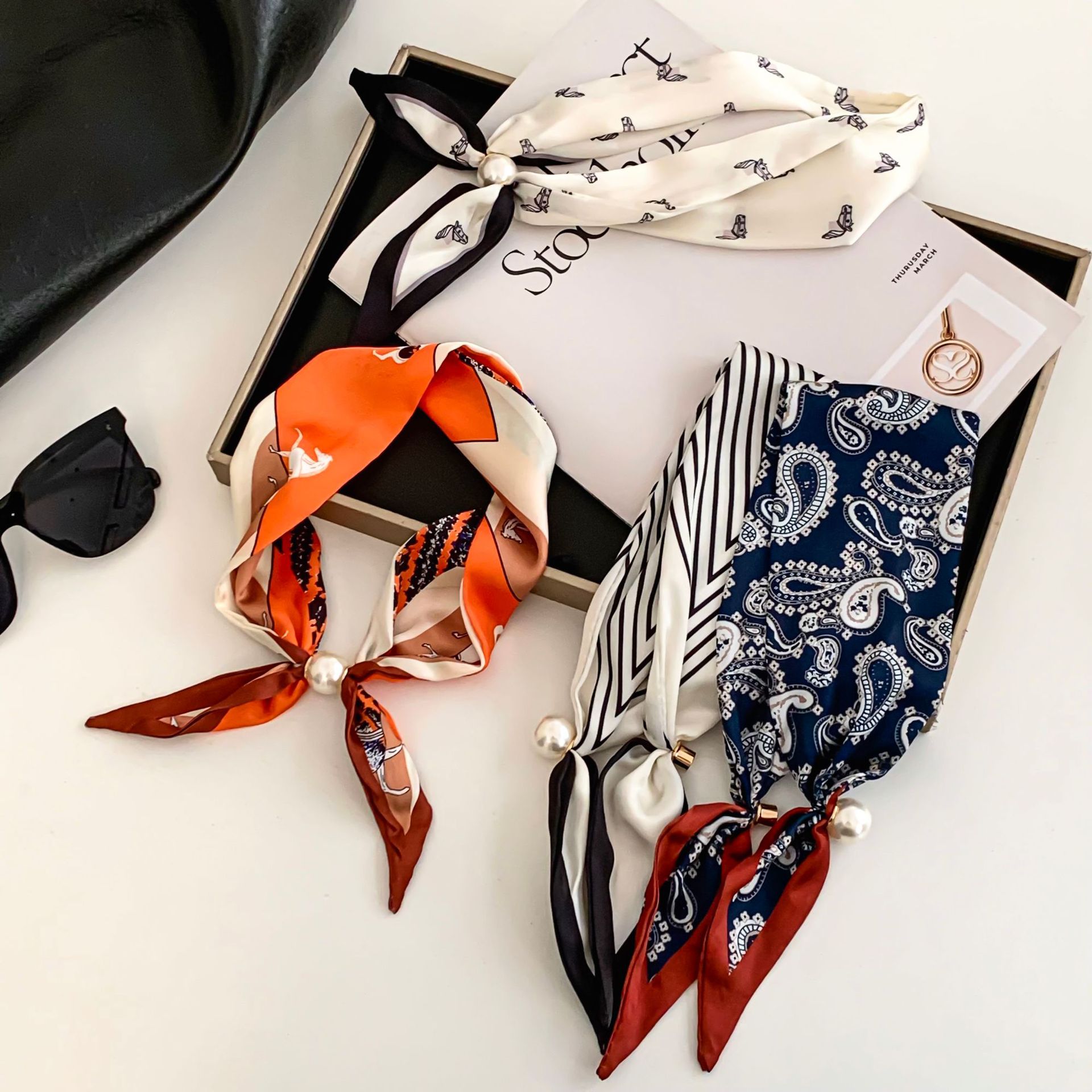 Cashew Flower Silk Scarf Effor - Silk Neck Scarf recension och pris
