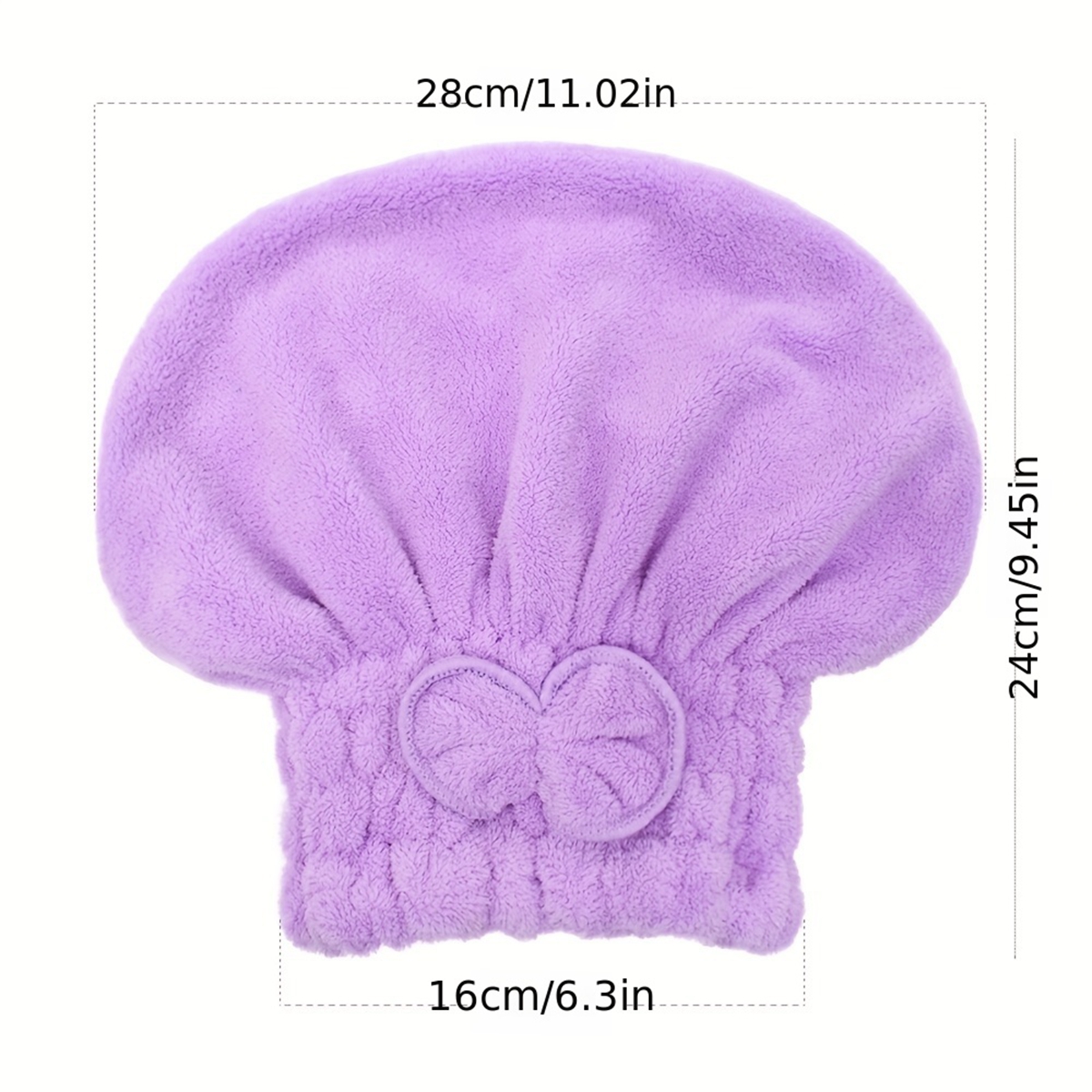 1Pc Microfiber Hair Drying Tow - Head Wrap Turban recension och pris