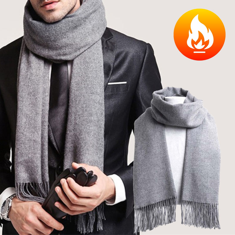Autumn And Winter Solid Color  - Muffler Men Wool recension och pris