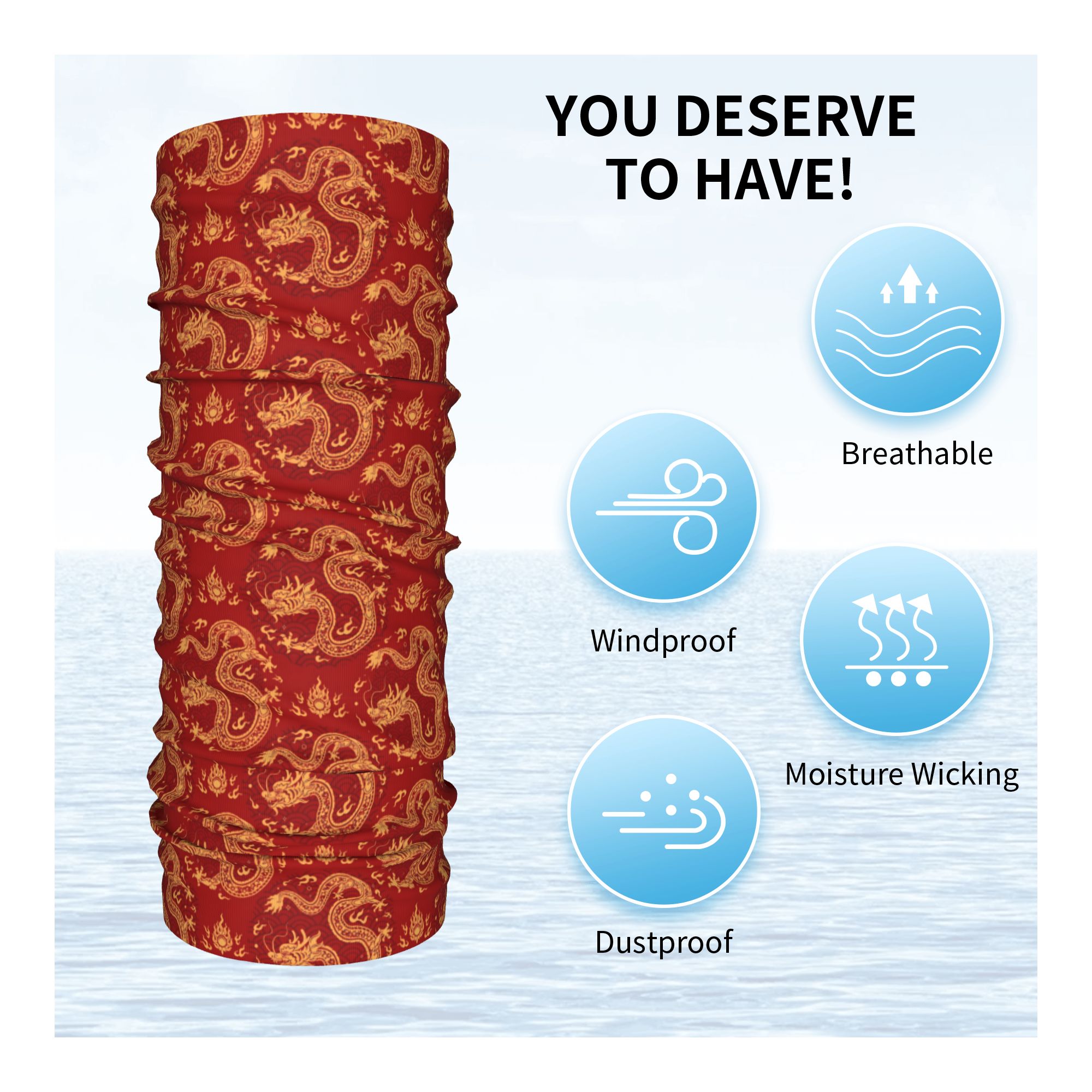 Red Dragon Winter Headband Nec - Neck Warmer Tube recension och pris