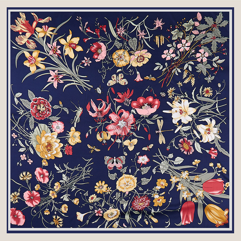 POBING Twill Silk Scarf Women  - Scarf Silk Square recension och pris