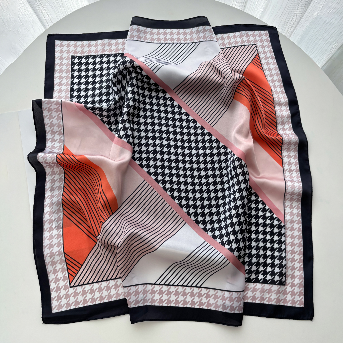 New Printed Square Scarf For W - Face Scarf Mask recension och pris