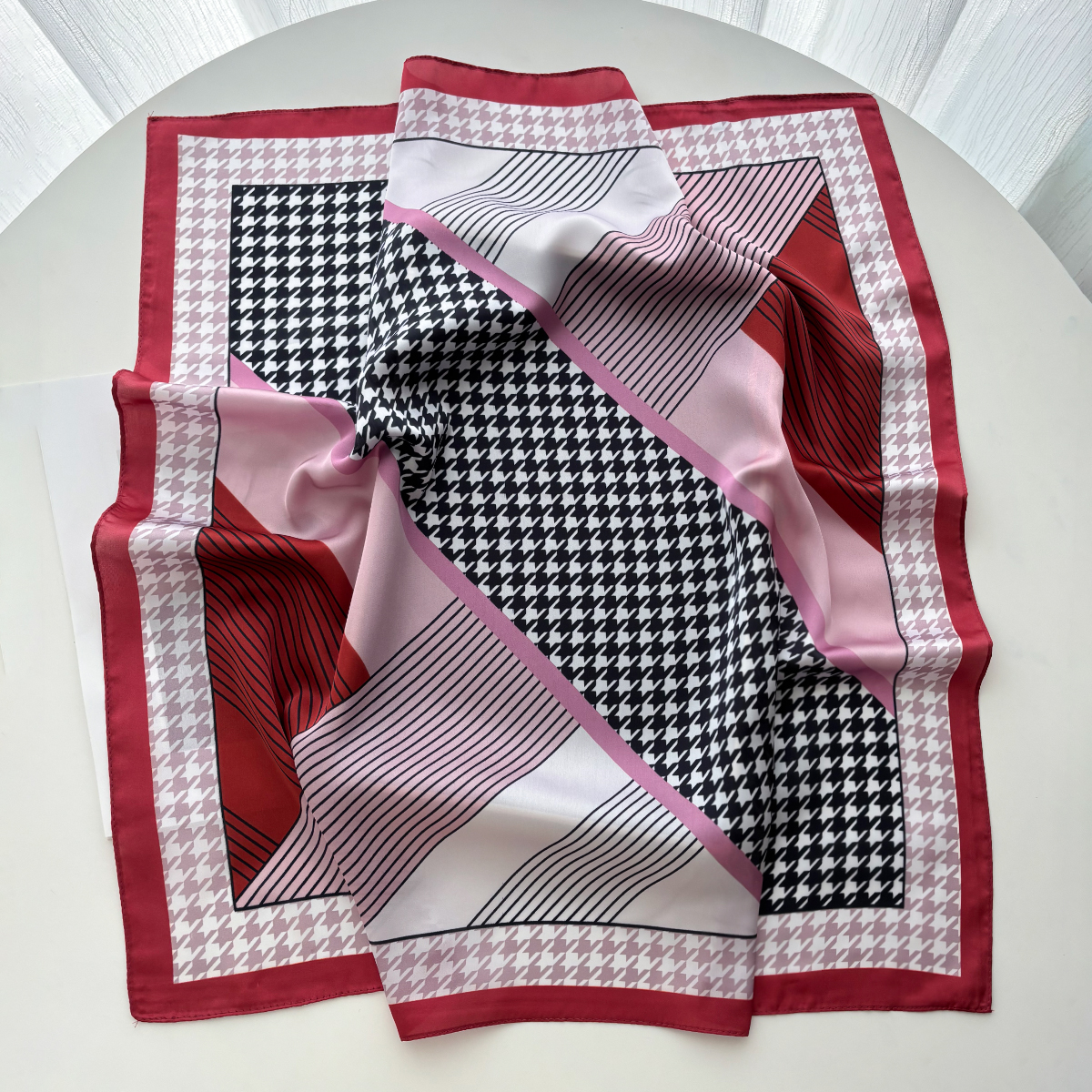 New Printed Square Scarf For W - Face Scarf Mask recension och pris