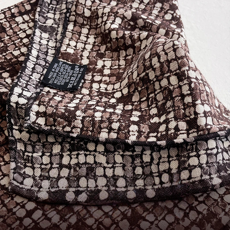 70% Wool 30% Silk Scarves for  - Muffler Men Wool recension och pris
