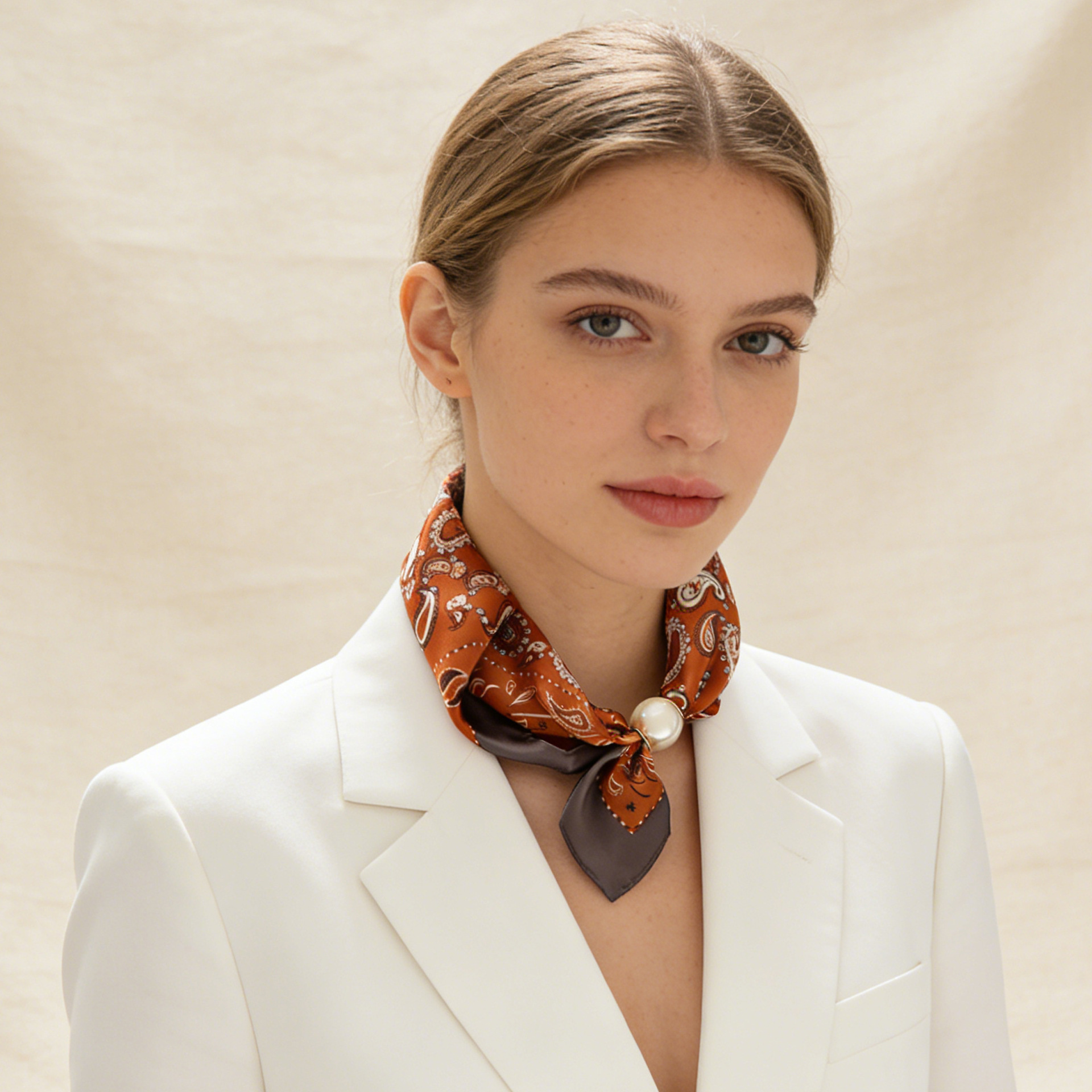 Scarf Chain Silk Lazy Magnetic - Face Scarf Mask recension och pris