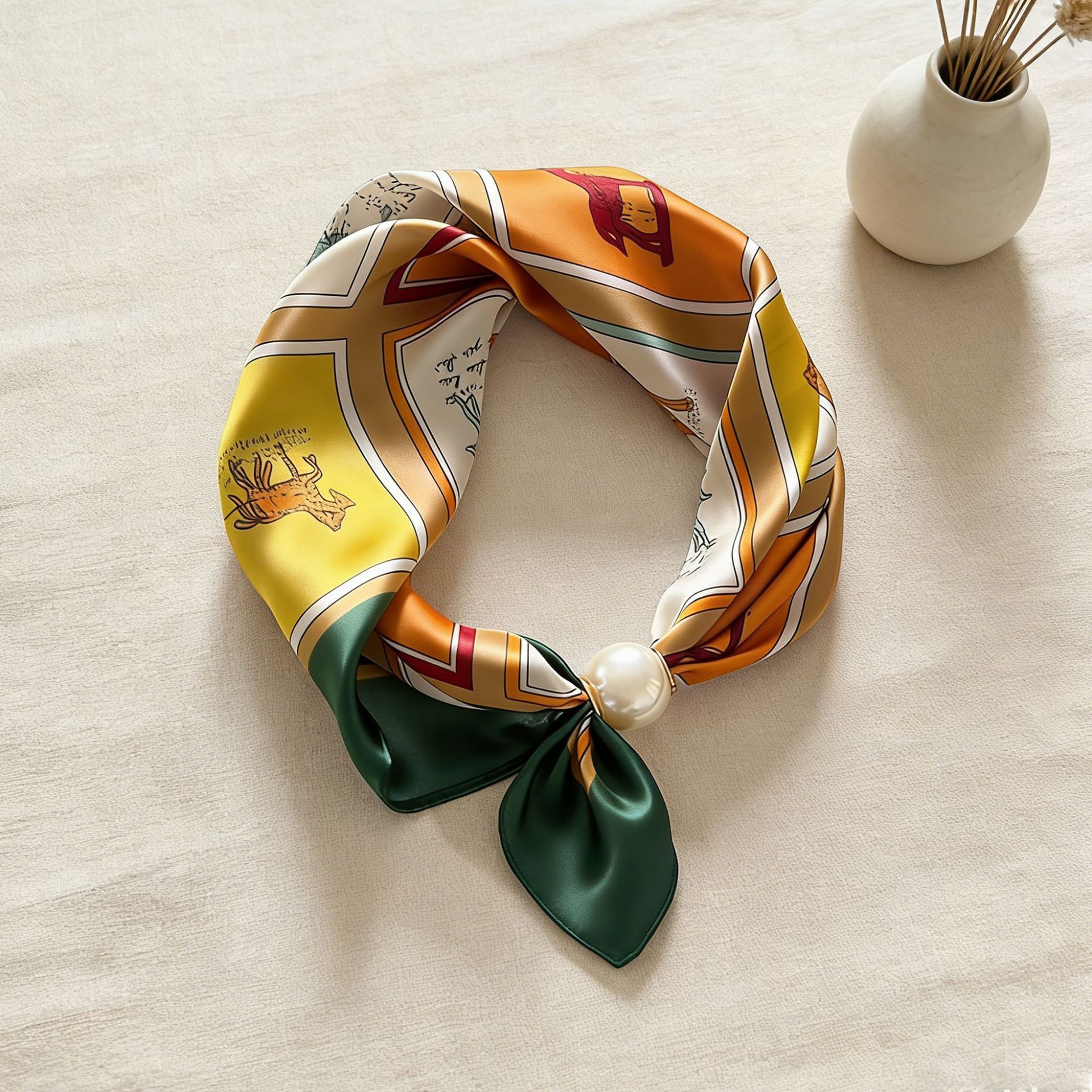Scarf Chain Silk Lazy Magnetic - Face Scarf Mask recension och pris
