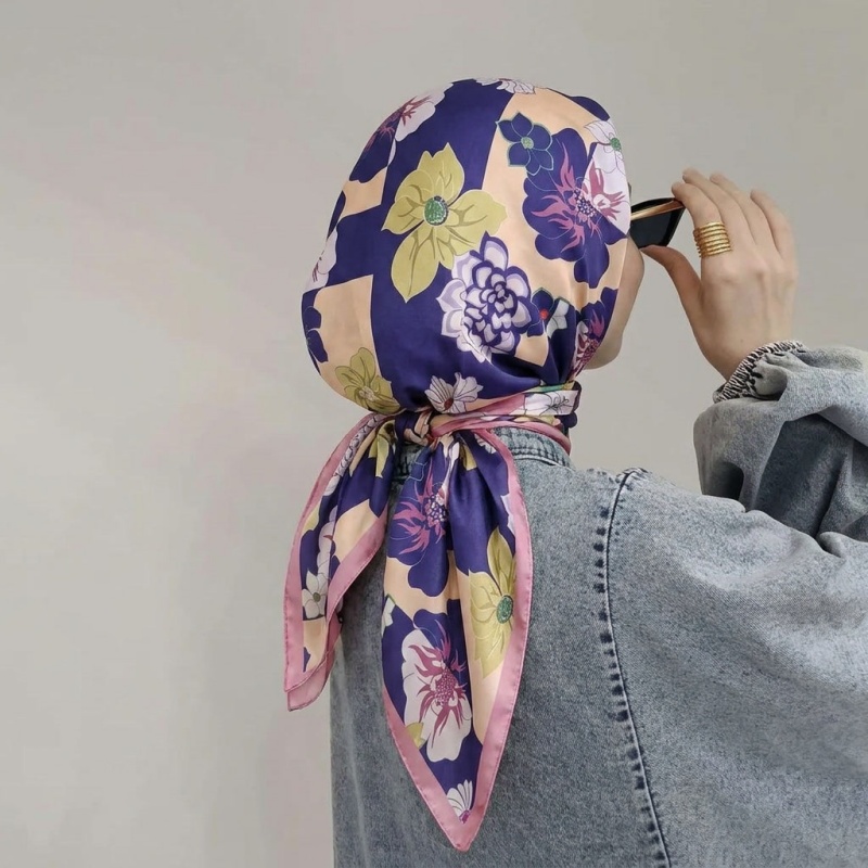 Print Silk Scarf Fashion Turba - Face Scarf Mask recension och pris
