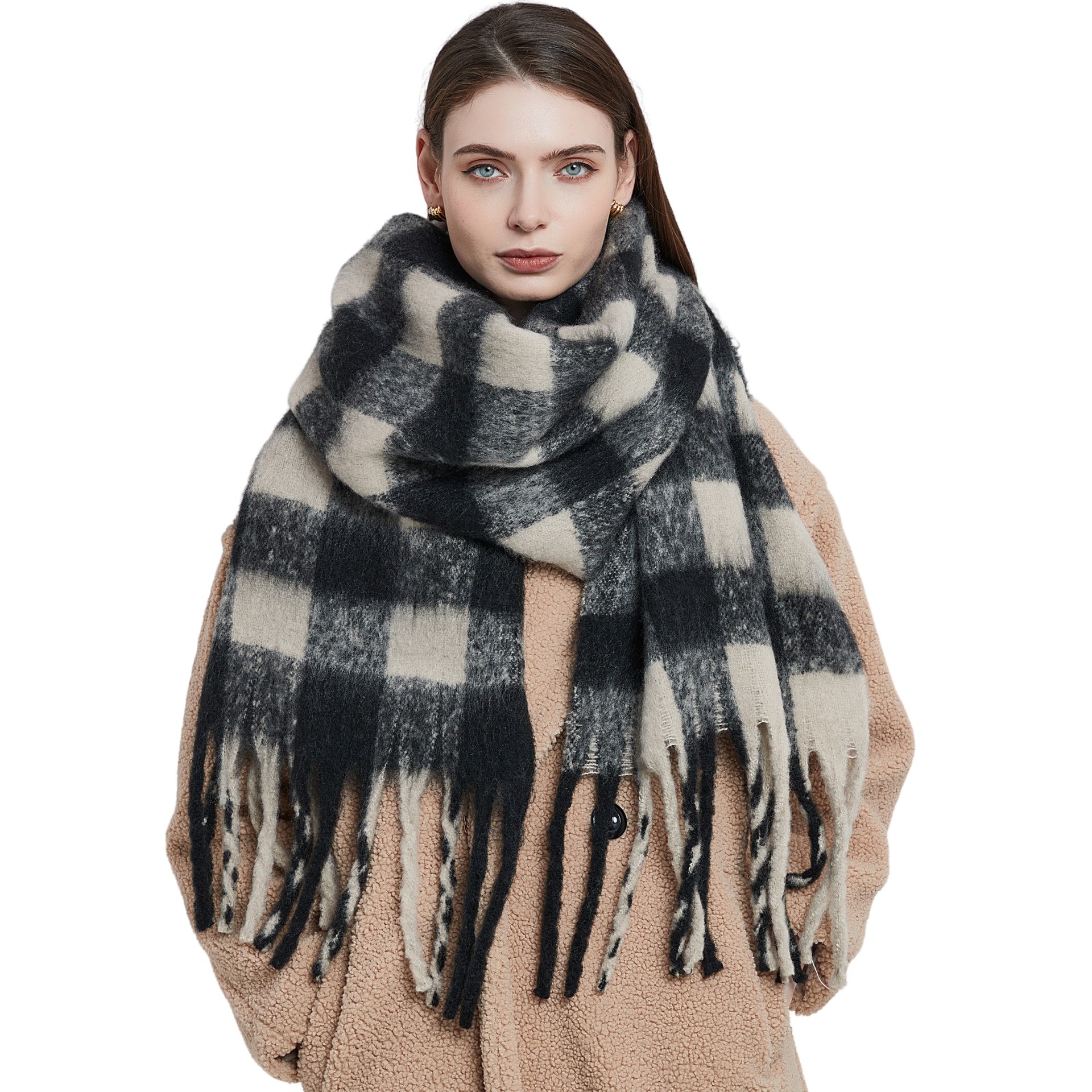 Thick Tassel Scarf Shawl Women - Pashmina Wrap Large recension och pris