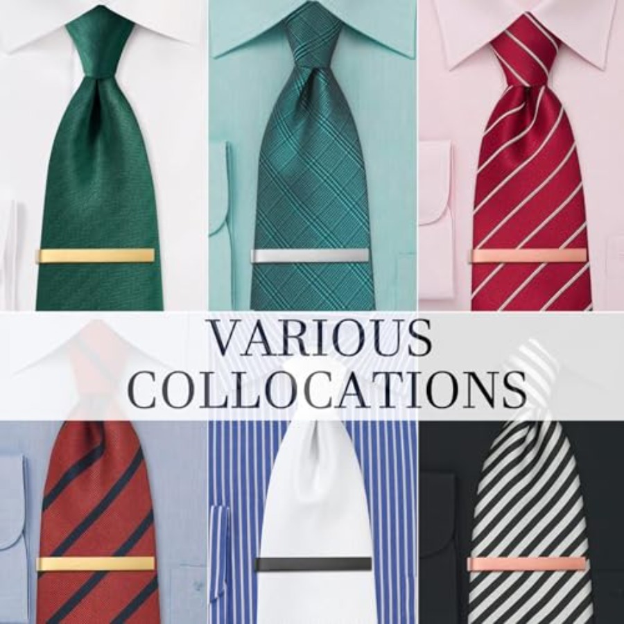 HAWSON 2 inch Tie Clips for Me - Tie Bar Set Gift recension och pris