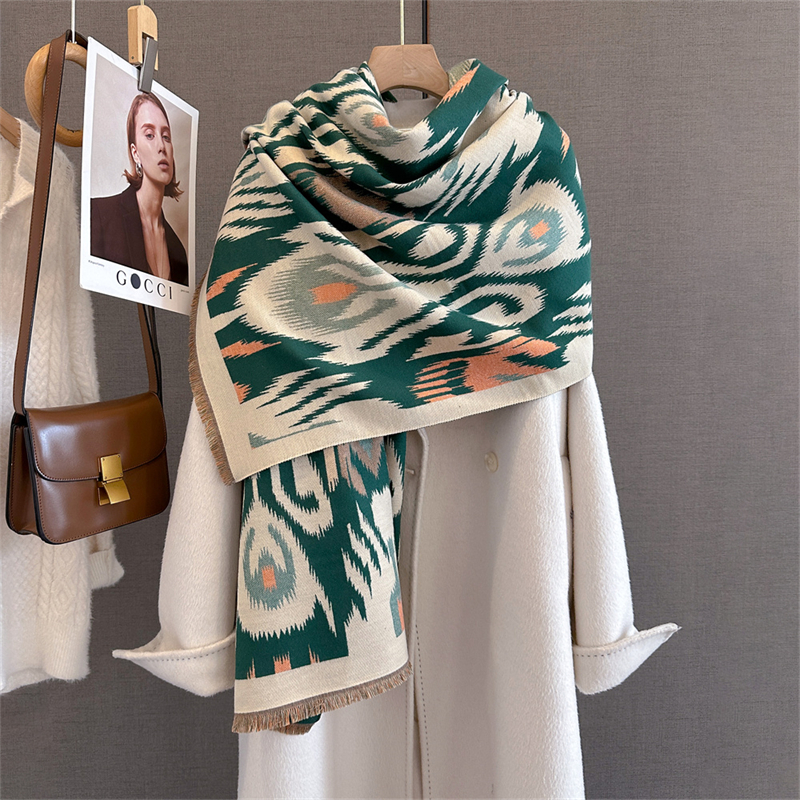2025 Brand Warm Cashmere Ponch - Woven Scarf Blanket recension och pris