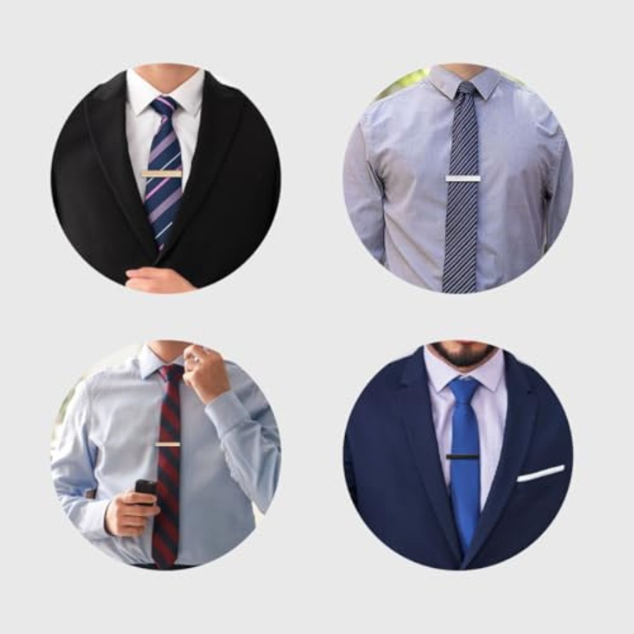 3 Pack Tie Clips for Men Tie B - Tie Bar Set Gift recension och pris