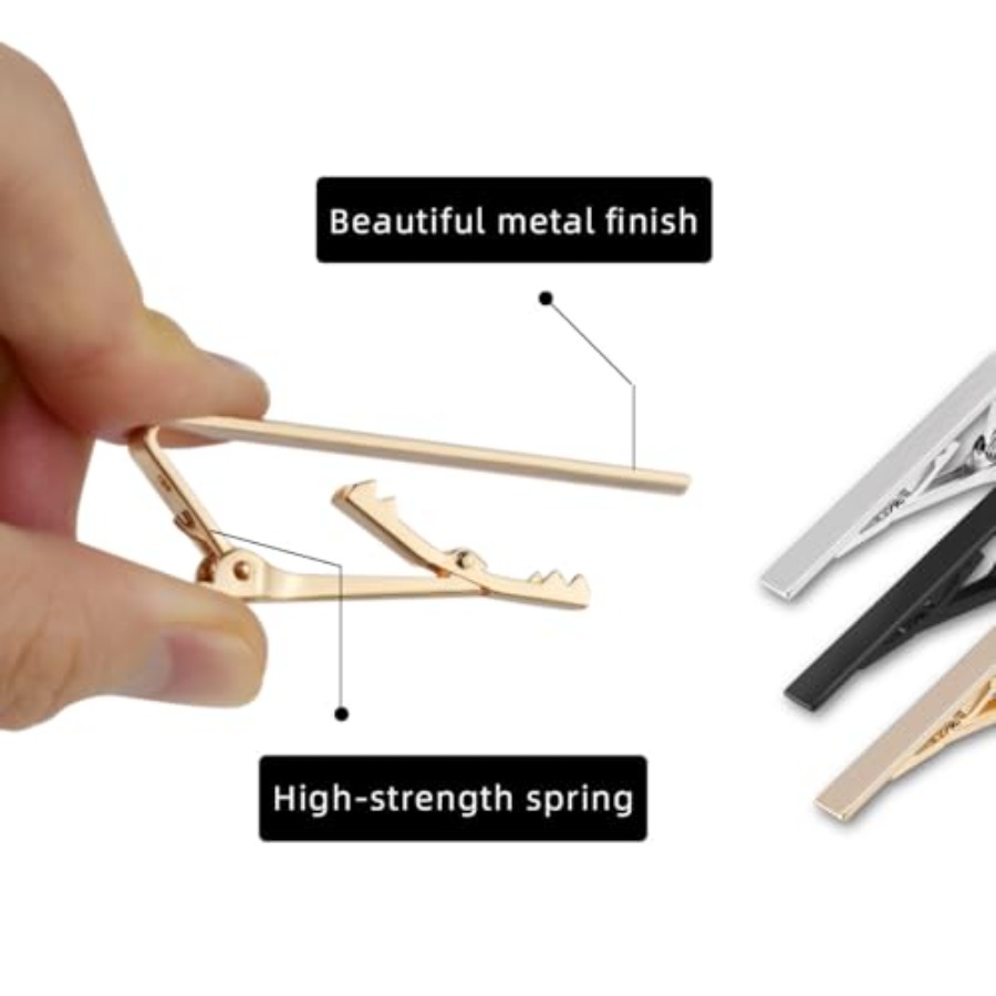 3 Pack Tie Clips for Men Tie B - Tie Bar Set Gift recension och pris