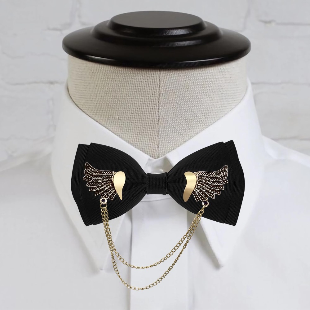 Vintage Bow Ties with Gold Met - Bow Tie Pre Tied recension och pris