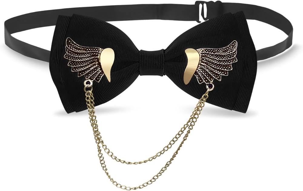 Vintage Bow Ties with Gold Met - Bow Tie Pre Tied recension och pris