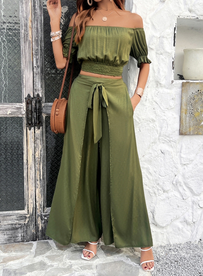 Two Piece Set Women Outfit Sum - Pocket Square Set recension och pris