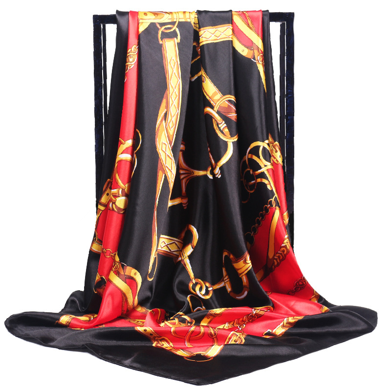 90*90cm Ladies Silk Scarf Band - Face Scarf Mask recension och pris