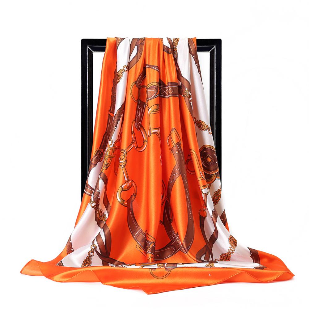 90*90cm Ladies Silk Scarf Band - Face Scarf Mask recension och pris
