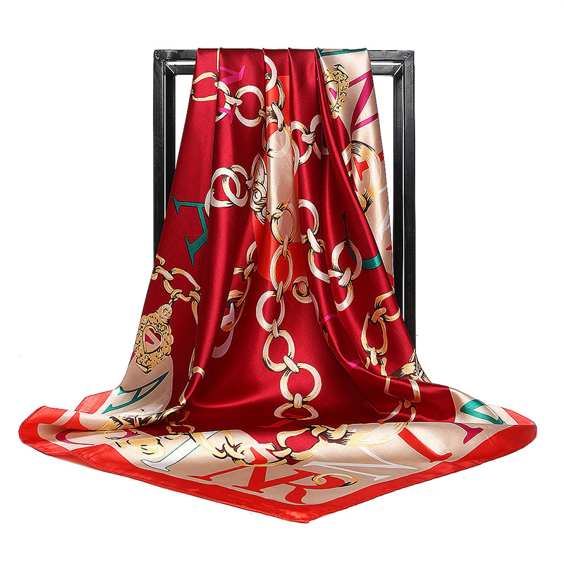 90*90cm Ladies Silk Scarf Band - Face Scarf Mask recension och pris