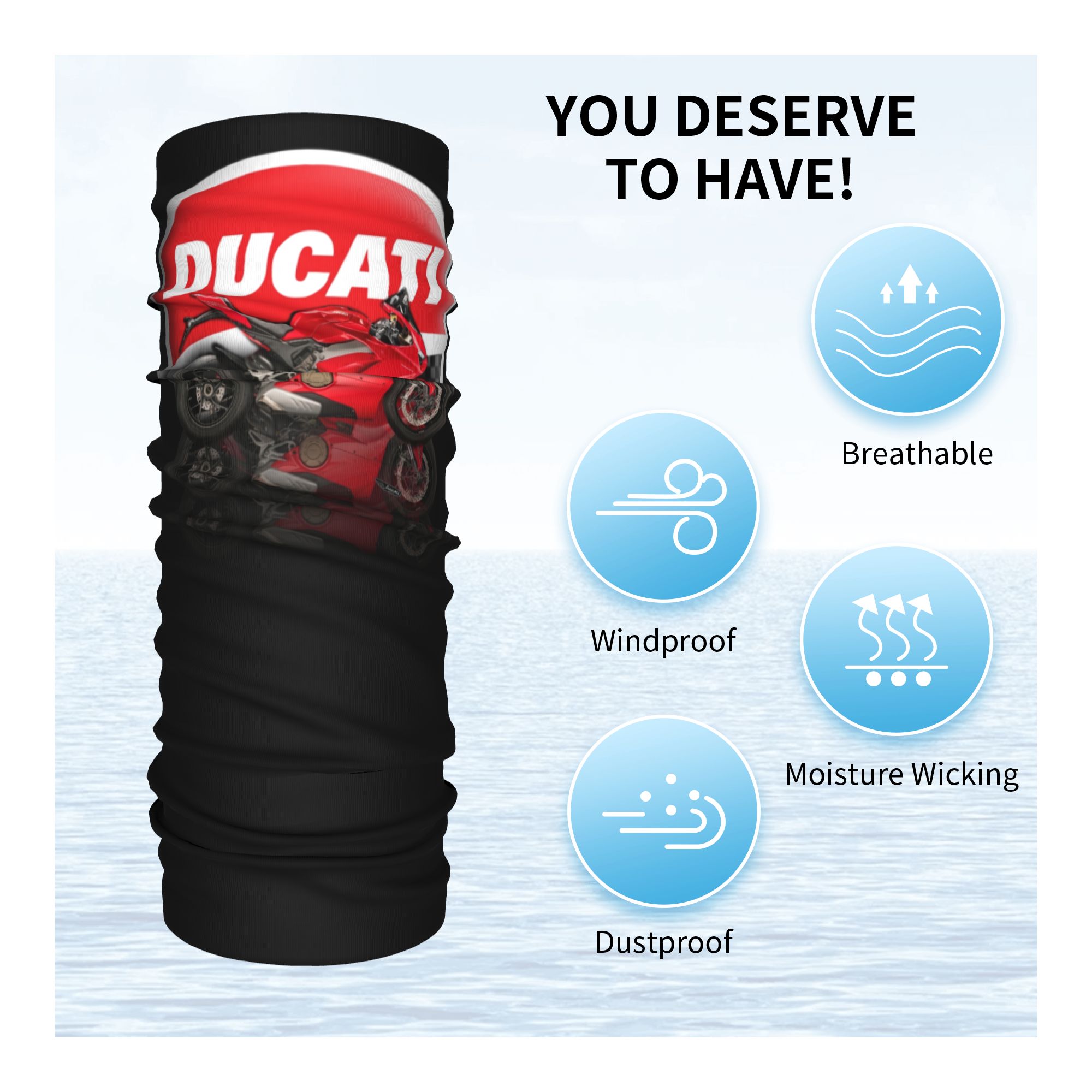 Custom Speed Ducatis Racing Ba - Neck Warmer Tube recension och pris