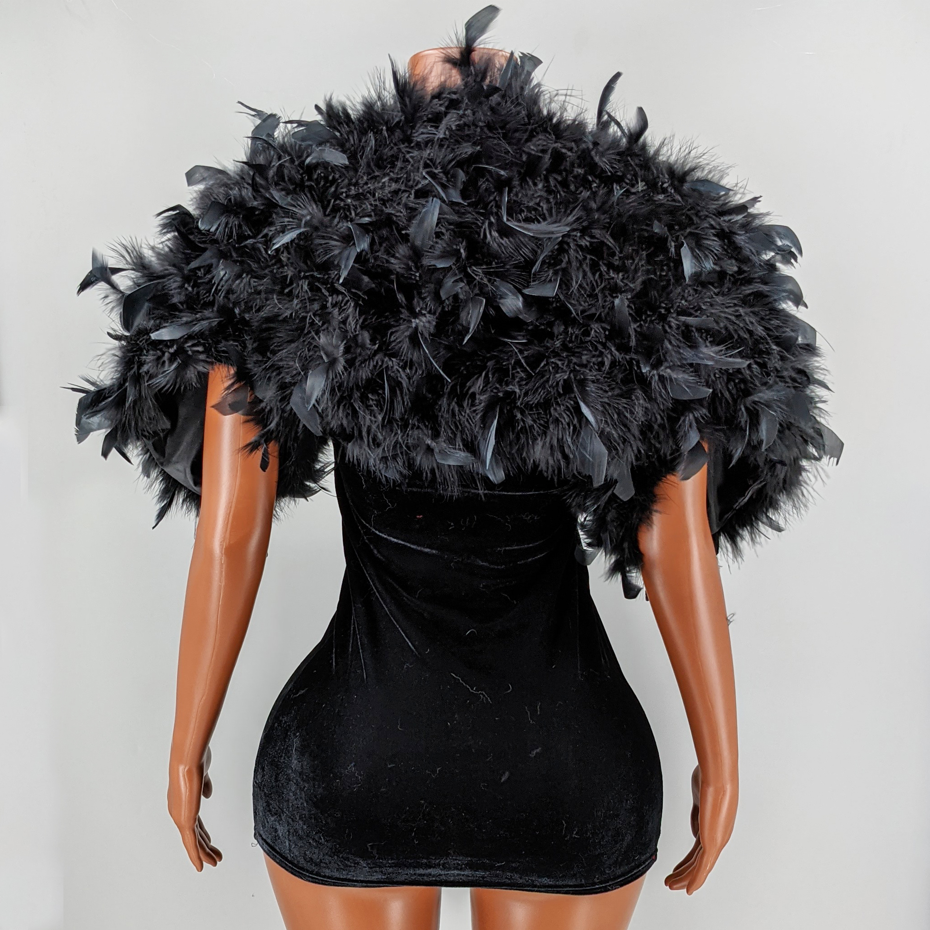 Black Feather Shawl for Women  - Stole Wedding Shawl recension och pris