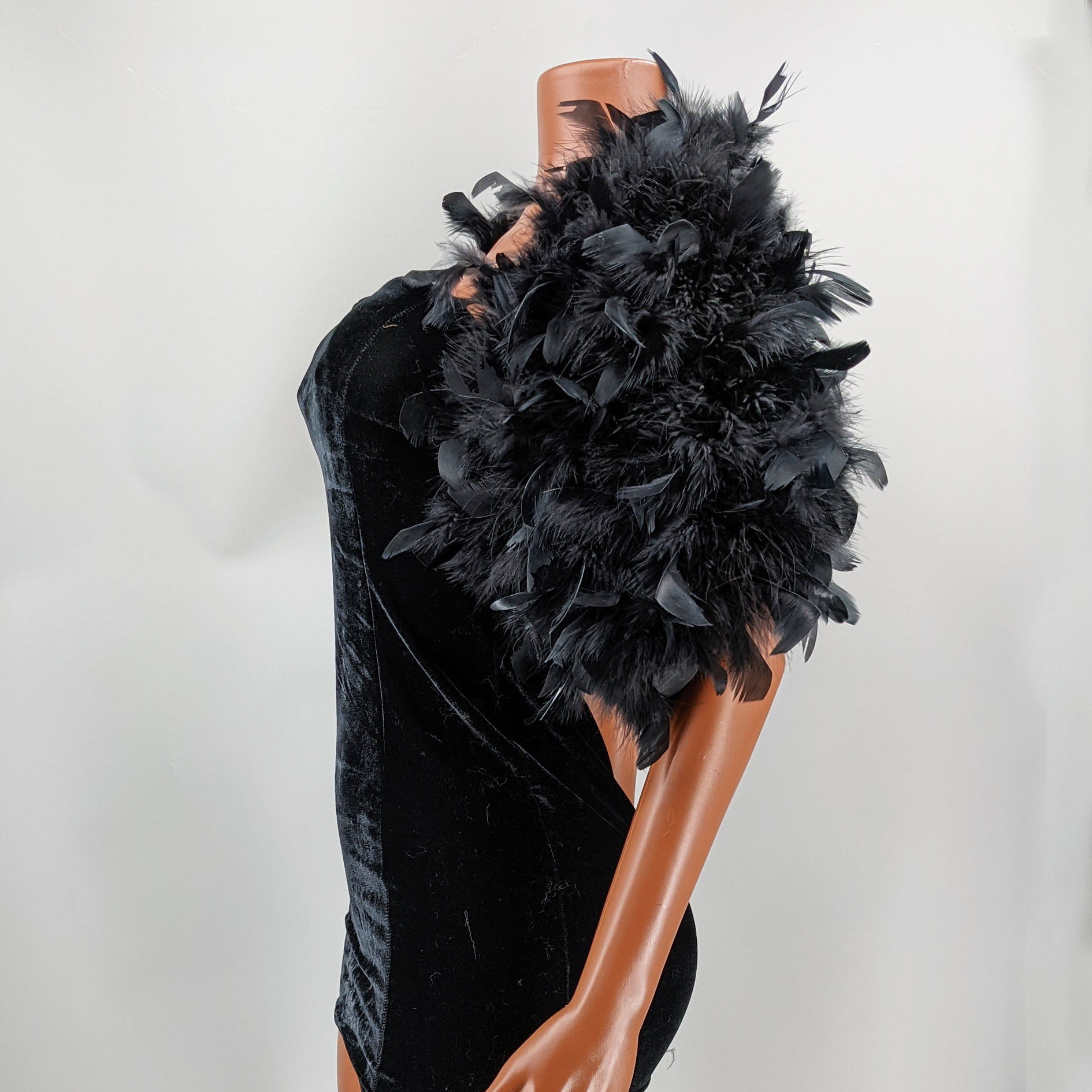 Black Feather Shawl for Women  - Stole Wedding Shawl recension och pris