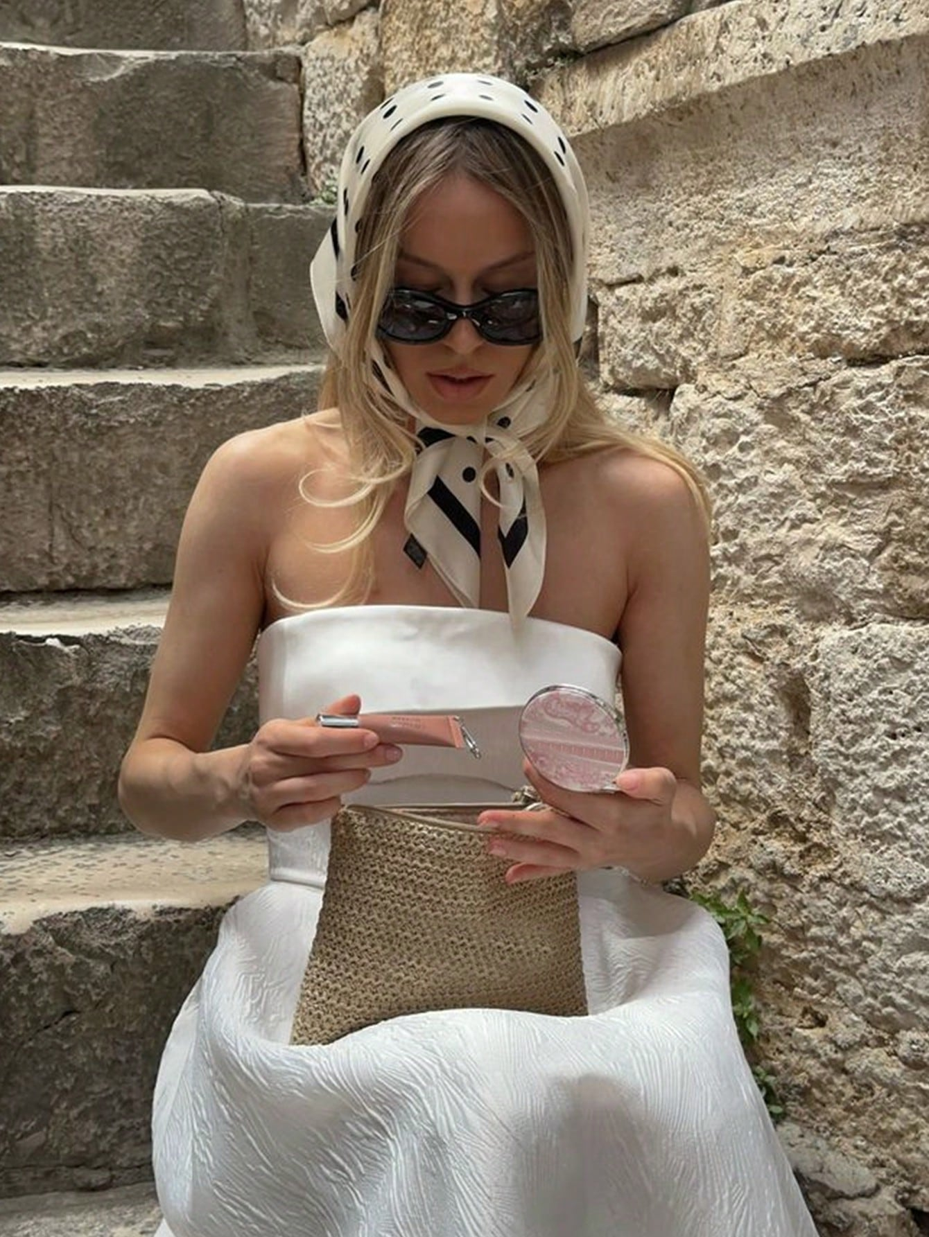 Lady Hair Dot Scarf Female Sil - Silk Neck Scarf recension och pris