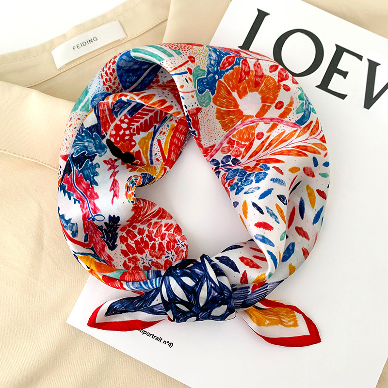 53cm Square Silk Scarf Women N - Silk Neck Scarf recension och pris