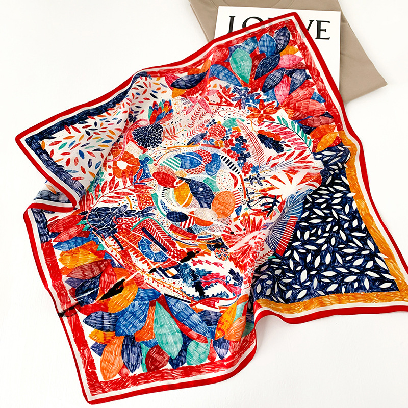 53cm Square Silk Scarf Women N - Silk Neck Scarf recension och pris