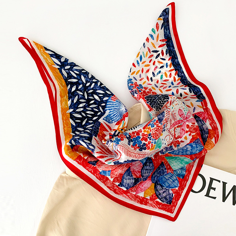 53cm Square Silk Scarf Women N - Silk Neck Scarf recension och pris