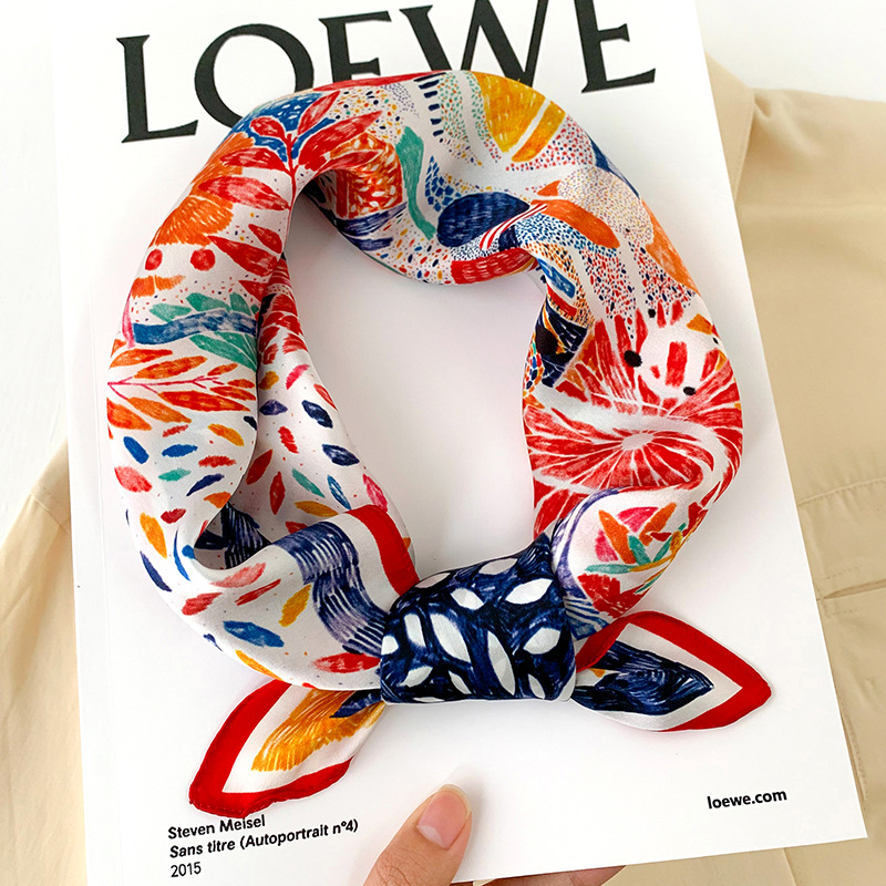 53cm Square Silk Scarf Women N - Silk Neck Scarf recension och pris