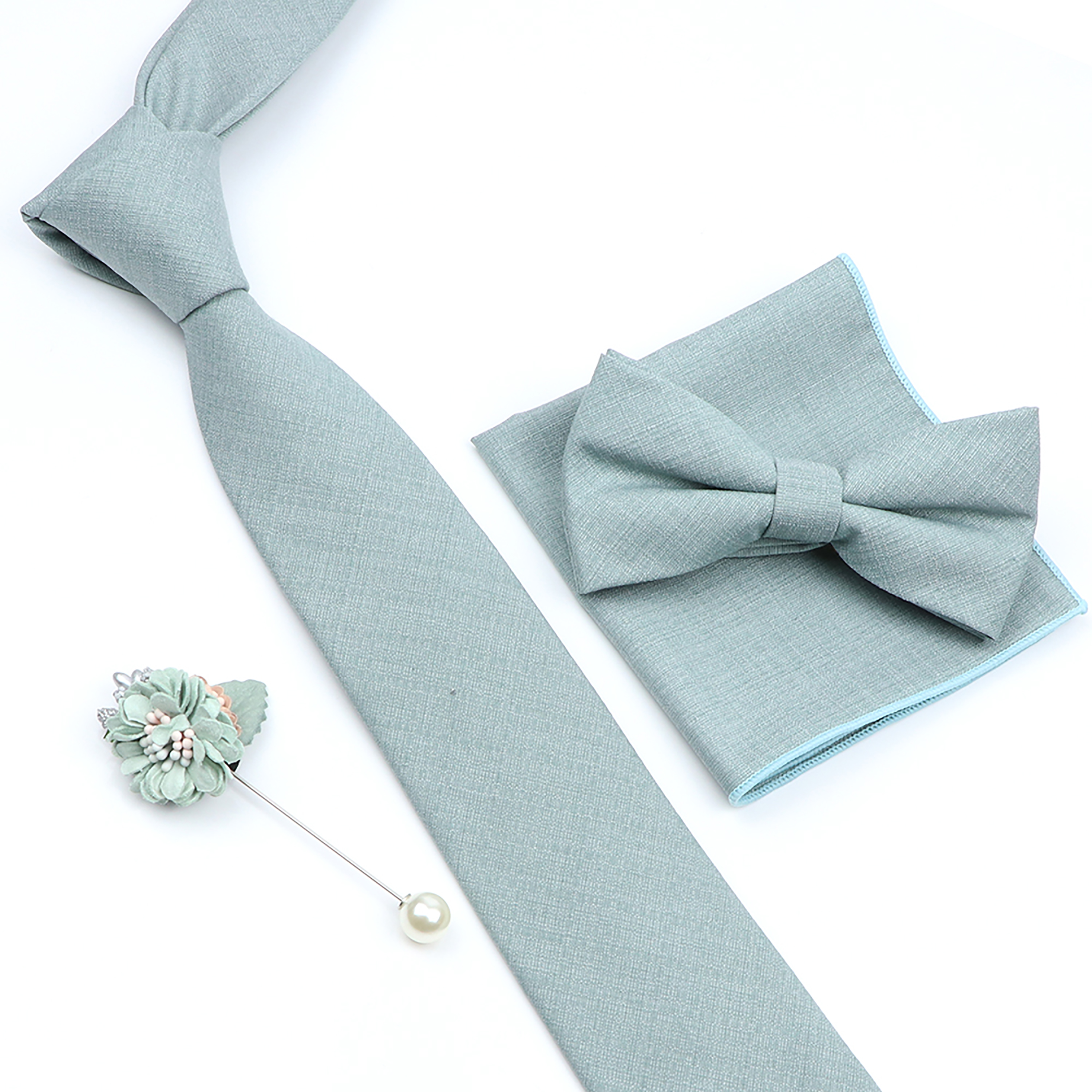Beautiful Solid Color Tie Broo - Skinny Tie Men recension och pris