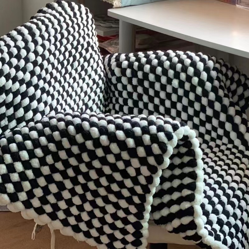 130G/Roll Pompom Yarn Mixed Co - Woven Scarf Blanket recension och pris