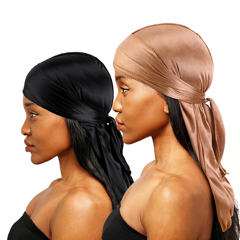 2 pcs Silky Satin Durags for M - Bandana Doo Rag recension och pris