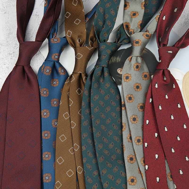 Linbaiway Business Floral Prin - Skinny Tie Men recension och pris